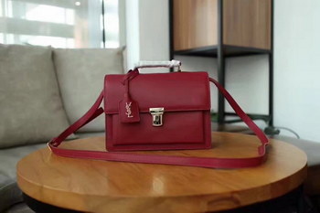 Replica Medium High School Saint Laurent Satchel In Red Leather