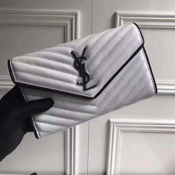 Replica Yves Saint Laurent Fashion Women Wallet White