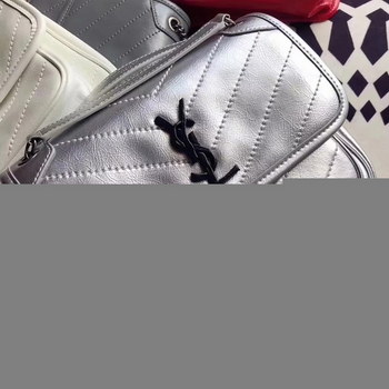 Replica 2018 Hot Sale Saint Laurent Baby NIKI Chain Shoulder Bag Silver