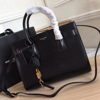 Replica Saint Laurent 32cm Sac De Jour Souple Duffle Bag in Black