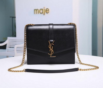 Replica Cheap Saint Laurent Sulpice Medium In Smooth Leather Black