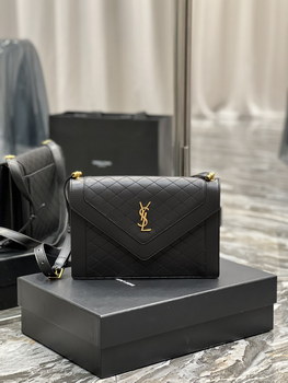 Replica Imitation Saint Laurent Gaby Chain Wallet in Lambskin Spring Hot Selling All Black