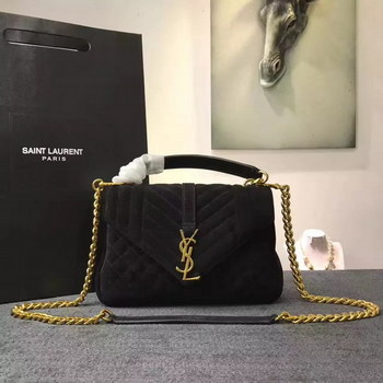 Replica YSL Small Soft Envelope Monogram Saint Laurent Shoulder Bags Black