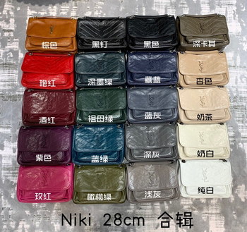 Replica Replcai Saint Laurent NIKI Medium Bag in Crinkled Vintage Leather All colors