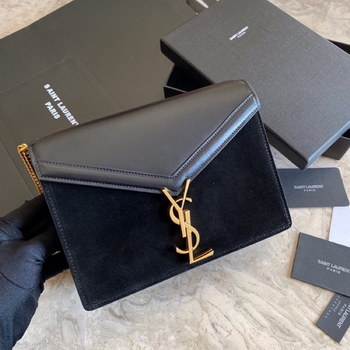 Replica Replica Saint Laurent CASSANDRA Monogram Clasp bag in Smooth Leather Black