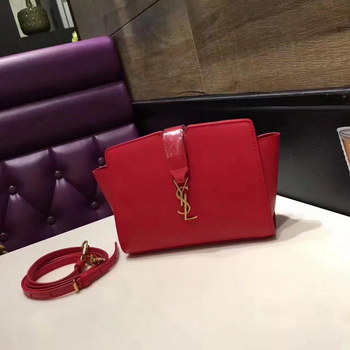 Replica Yves Saint Laurent Leather Toy Cabas Bag Red