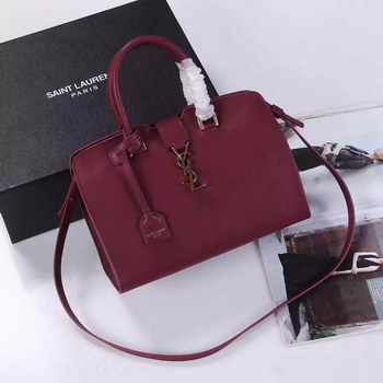 Replica YSL Monogram Saint Laurent Cabas Bag Dark Red