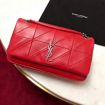 Replica High Replica Saint Laurent Jamie Chain Wallet Carre Rive Gauche In Lambskin Women Shoulder Bag Red
