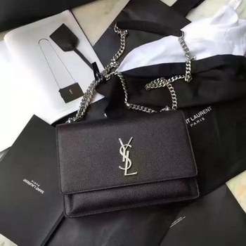 Replica Yves Saint Laurent Medium Sunset Monogram Bags Black