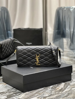 Replica 2021 Christmas Copy Saint Laurent Kate Supple 99 in Quilted Lambskin Black