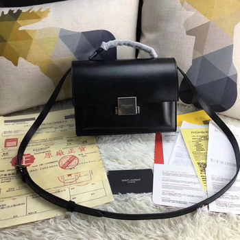 Replica YSL Medium Bellechasse Saint Laurent Bag In Black Leather Black