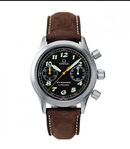 Replica Replica Omega Dynamic III Chronograph Stainless Steel Black Brown Calf Watch 52905027 Best Buy Cheap Price Replica Watch