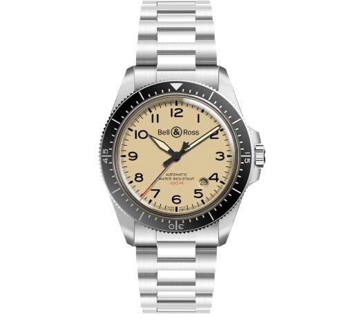 Replica Replica Bell and Ross br v2 Watch BR V2 92 MILITARY BEIGE Bracelet Steel BRV292 BEI STSST Best Buy Cheap Price Replica Watch