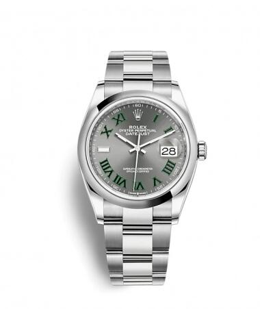 Replica Rolex Datejust 36 Stainless SteelDomedSlate RomanOyster Replica Watch 126200 0018 Best Buy Cheap Price Replica Watch