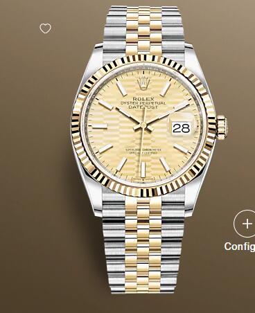 Replica Rolex Datejust 36 Stainless Steel Yellow Gold Fluted Champagne Fluted Jubilee Fake Watch 126233 0039 Best Buy Cheap Price Replica Watch