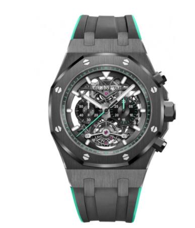 Replica Replica Audemars Piguet Royal Oak Tourbillon Chronograph Openworked Ceramic Green Watch 26343CEOOD002CA03 Best Buy Cheap Price Replica Watch