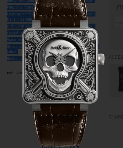 Replica Replica Bell and Ross br01 Watch BR 01 BURNING SKULL BR0192 SKULL BURN Best Buy Cheap Price Replica Watch