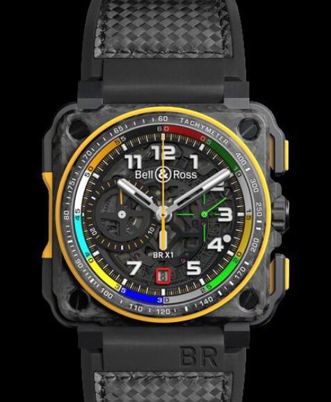 Replica BellRoss INSTRUMENTS Replica Watch BR X1 RS17 BRX1 RS17 Carbone forge and ceramic Rubber and carbon fibre strap Best Buy Cheap Price Replica Watch