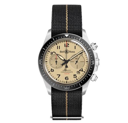 Replica Replica Bell and Ross brv294 Watch BR V2 94 MILITARY BEIGE strap BRV294 BEI STSF Best Buy Cheap Price Replica Watch