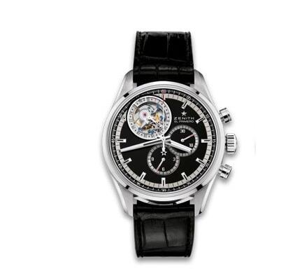 Replica Zenith El Primero Tourbillon Stainless Steel Black Replica Watch 032050403521C630 Best Buy Cheap Price Replica Watch