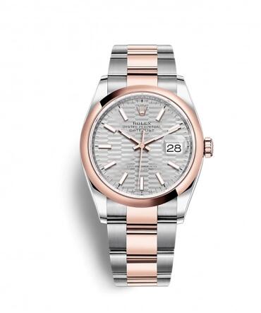 Replica Rolex Datejust 36 Stainless SteelEveroseDomedSilver FlutedOyster Replica Watch 126201 0034 Best Buy Cheap Price Replica Watch