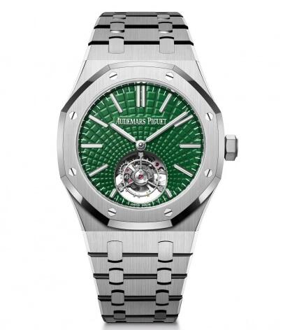 Replica Audemars Piguet Royal Oak Self Winding Flying Tourbillon Titanium Green Replica Watch 26534TIOO1220TI01 Best Buy Cheap Price Replica Watch