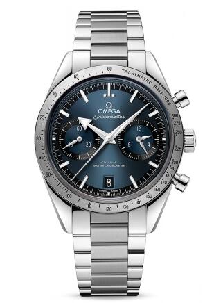 Replica Omega Speedmaster 57 Master Chronometer 405 Stainless Steel Blue Bracelet Replica Watch 33210415103001 Best Buy Cheap Price Replica Watch
