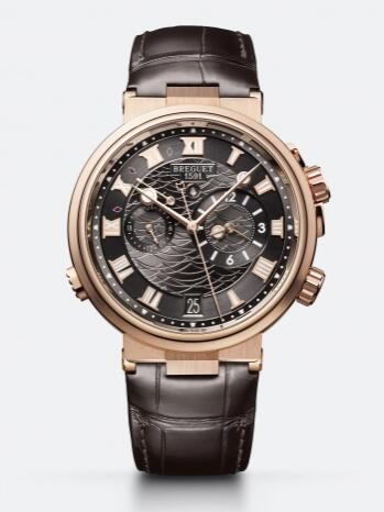 Replica Breguet Marine Alarme Musicale Rose Gold Grey Replica Watch 5547BRG39ZU Best Buy Cheap Price Replica Watch