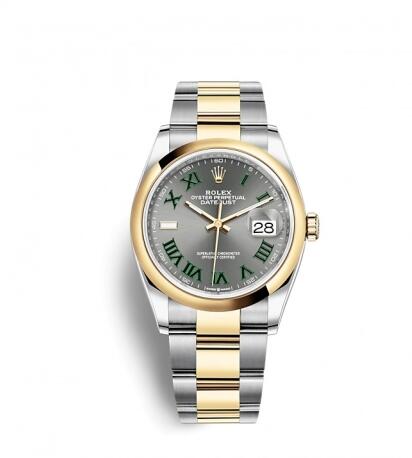 Replica Rolex Datejust 36 Stainless SteelYellow GoldSmoothSlate RomanOyster Replica Watch 126203 0036 Best Buy Cheap Price Replica Watch