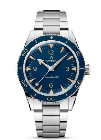Replica Omega Seamaster 300 Master Chronometer Stainless Steel Blue Bracelet Replica Watch 23430412103001 Best Buy Cheap Price Replica Watch