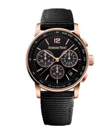 Replica Audemars Piguet CODE 1159 Chronograph Selfwinding Pink Gold Black Fabric Replica Watch 26393OROOA002KB01 Best Buy Cheap Price Replica Watch