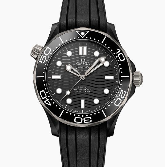 Replica Replica Watch Omega Seamaster DIVER 300M OMEGA CO?AXIAL MASTER CHRONOMETER 435 MM Black ceramic on rubber strap 21092442001001 Best Buy Cheap Price Replica Watch