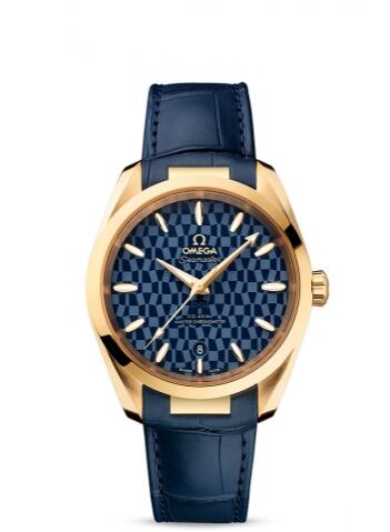Replica Omega Seamaster Aqua Terra 150M Master Chronometer 38 Yellow Gold Blue Tokyo 2020 Olympics 52253382003001 Replica Watch Best Buy Cheap Price Replica Watch