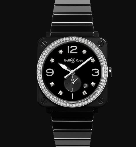 Replica Replica Bell and Ross brs Watch BR S BLACK CERAMIC DIAMONDS Best Buy Cheap Price Replica Watch