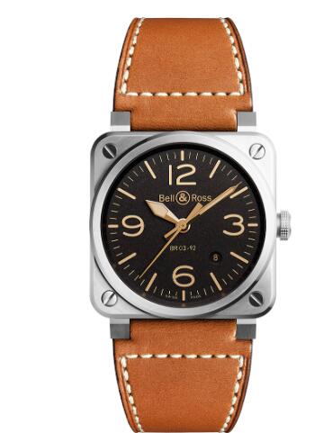 Replica Replica Bell and Ross BR 03 92 STEEL Watch BR 03 92 GOLDEN HERITAGE BR0392 ST G HESCA2 Best Buy Cheap Price Replica Watch