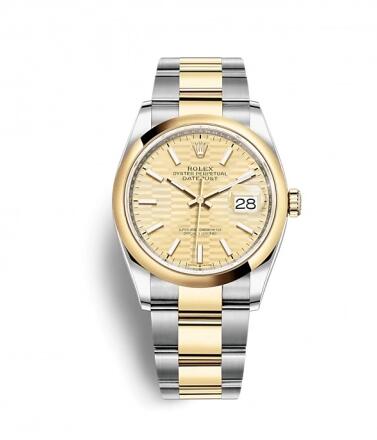 Replica Rolex Datejust 36 Stainless SteelYellow GoldSmoothGolden FlutedOyster Replica Watch 126203 0040 Best Buy Cheap Price Replica Watch