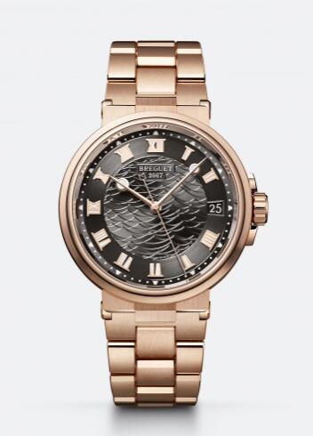 Replica Breguet Marine 5517 Rose Gold Slate Grey Bracelet Replica Watch 5517BRG3RZ0 Best Buy Cheap Price Replica Watch