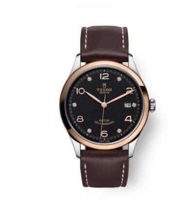 Replica Tudor 1926 39 Stainless SteelRose GoldBlack DiamondStrap Replica Watch 91551 0008 Best Buy Cheap Price Replica Watch