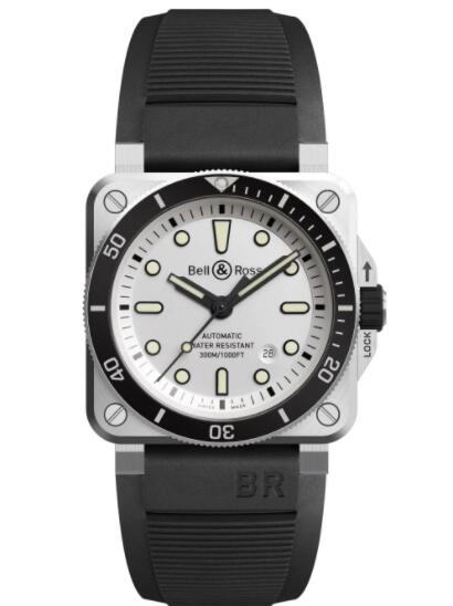 Replica 2022 Bell and Ross BR 03 92 Diver White Replica Watch BR0392 D WH STSRB Best Buy Cheap Price Replica Watch