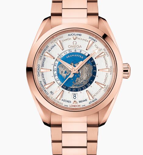 Replica Omega AQUA TERRA 150M CO?AXIAL MASTER CHRONOMETER GMT WORLDTIMER 43 MM Replica Watch 22050432202001 Best Buy Cheap Price Replica Watch