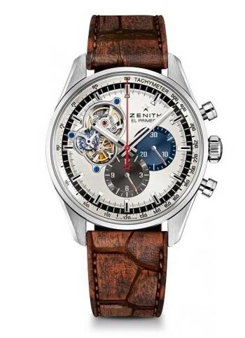 Replica Replica Zenith El Primero Chronomaster Open Stainless SteelSilver 1969Alligator Watch 032040406169C777 Best Buy Cheap Price Replica Watch