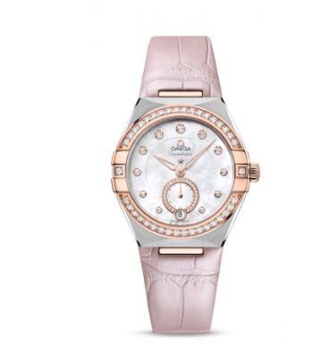 Replica Replica Omega Constellation Master Chronometer Small Seconds 34 Stainless Steel Sedna Gold Diamond MOP Watch 13128342055001 Best Buy Cheap Price Replica Watch
