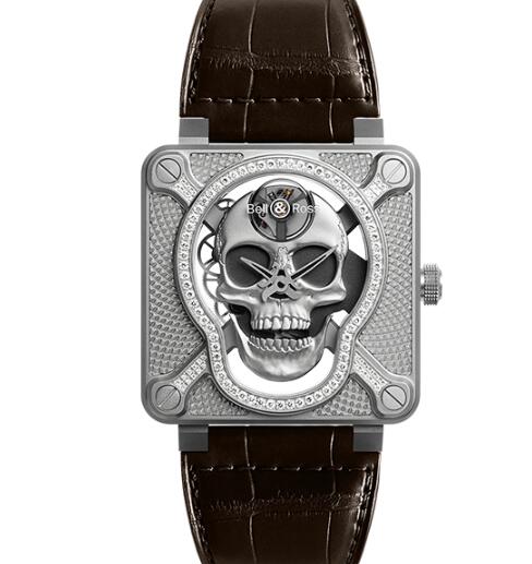 Replica Replica Bell and Ross br01 Watch BR 01 LAUGHING SKULL LIGHT DIAMOND BR01 SKULL SK LGD Best Buy Cheap Price Replica Watch