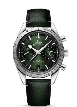 Replica Omega Speedmaster 57 Master Chronometer 405 Stainless Steel Green Replica Watch 33212415110001 Best Buy Cheap Price Replica Watch
