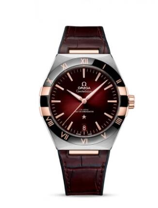 Replica Omega Constellation Master Chronometer 41 Stainless Steel Sedna Gold Ceramic Red Replica Watch 13123412111001 Best Buy Cheap Price Replica Watch