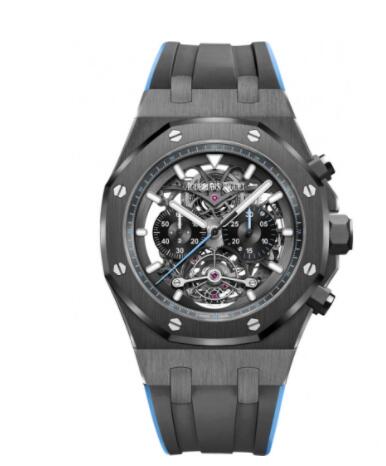 Replica Replica Audemars Piguet Royal Oak Tourbillon Chronograph Openworked Ceramic Blue Watch 26343CEOOD002CA02 Best Buy Cheap Price Replica Watch