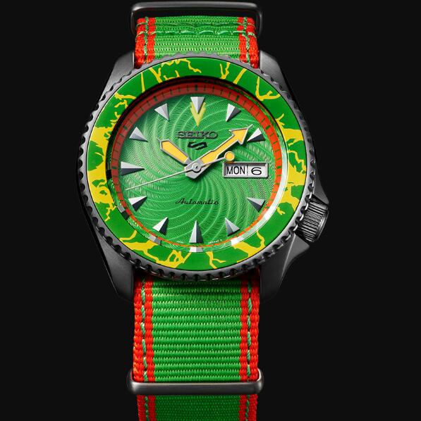 Replica Best Seiko 5 Sports STREET FIGHTER V Limited Edition BLANKA model SRPF23K1 Replica Watch Best Buy Cheap Price Replica Watch