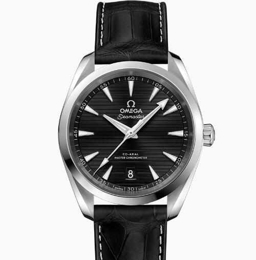 Replica Replica Watch Omega Seamaster AQUA TERRA 150M OMEGA CO?AXIAL MASTER CHRONOMETER 38 MM Steel on leather strap 22013382001001 Best Buy Cheap Price Replica Watch