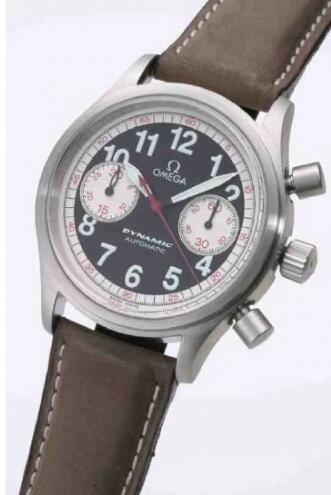 Replica Replica Omega Dynamic III Chronograph Stainless Steel Black Brown Calf Targa Florio Watch 52915107 Best Buy Cheap Price Replica Watch