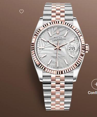 Replica Rolex Datejust 36 Stainless Steel Everose Fluted Silver Palm Jubilee Fake Watch 126231 0031 Best Buy Cheap Price Replica Watch